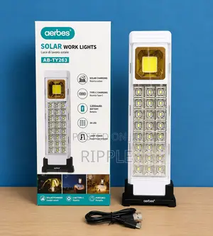 AERBES AB-TY263 Solar Rechargeable Work Light