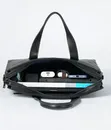 Men's Black Leather Briefcase - 2