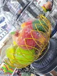 Round Gold Stainless Steel Fruit Basket - 1