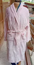 Synthetic Woolen Bathrobes - Pink - 2