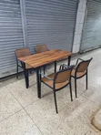 Nest Wooden Foldable Dining Table and Chairs - 1