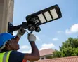 450W Solar CCTV Security Camera with Lighting - 1