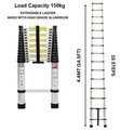 Telescopic Aluminum Ladder 4.4m - 2