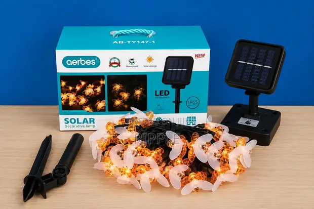 AERBES AB-TY147-1 Solar String Light, 30 LED, 6.5m - 1