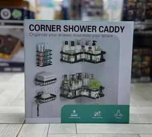 5-Piece Rustproof Stainless Steel Corner Shower Caddy Set