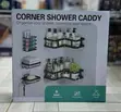 5-Piece Rustproof Stainless Steel Corner Shower Caddy Set - 2