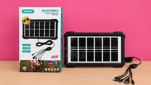 AERBES AB-TY259 3.5W Portable Solar Panel with 5-in-1 USB Cable