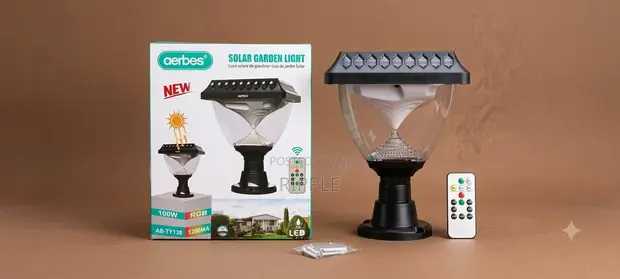 AERBES AB-TY138 100W RGB Solar Garden Light - 1