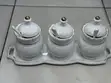 Elegant 3-Piece Ceramic Seasoning Jar Set with Tray & Spoons - 2