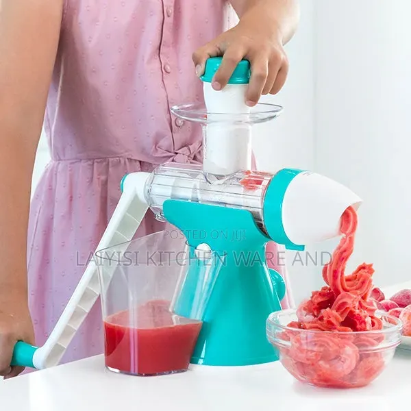 Manual 2-in-1 Fruit Vegetable Juicer & Ice Cream Maker - 1