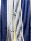 VIP Brand New Room-Darkening Blackout Curtains - Blue/Grey - 1