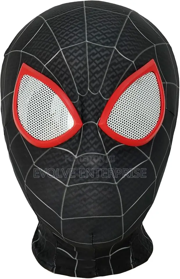 Black Spiderman Mask Cosplay Costume - Adult & Kids - 1