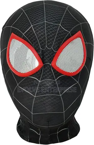 Black Spiderman Mask Cosplay Costume - Adult & Kids