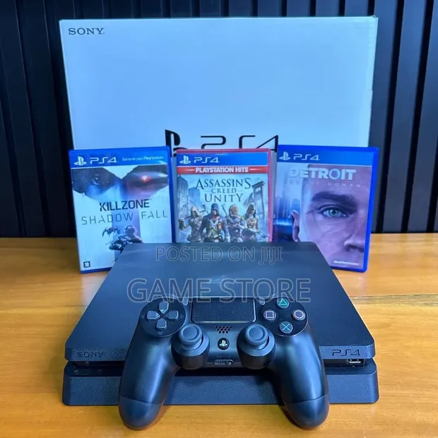 Playstation 4 Slim with 12 Games and 2 Controllers - 1