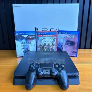 Playstation 4 Slim with 12 Games and 2 Controllers