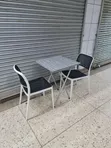 Centre Wooden Foldable Dining Table and Chairs - 1