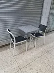 Centre Wooden Foldable Dining Table and Chairs - 2