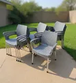 Outdoor Hotel Plastic Chairs with Armrests - 2