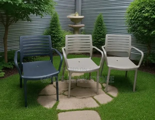 Court Yard Armrest Plastic Chairs - 1