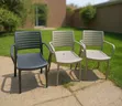 Court Yard Armrest Plastic Chairs - 5