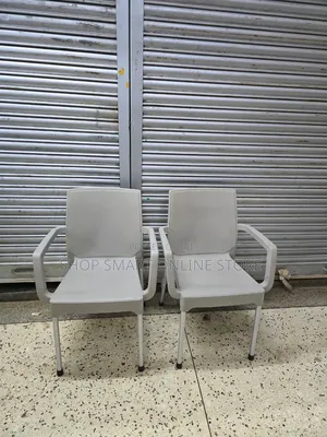 Silver Gray Armchair Plastic Dining Chairs
