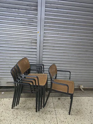 Brand New Plastic Dining Chairs with Armrests