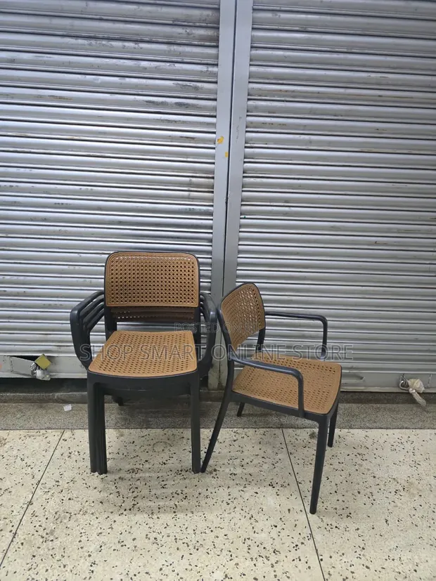 Brand New Outdoor Plastic Chairs with Armrests - 1