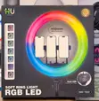 HU Premium 18-Inch Ring Light with 3 Phone Stands & Dual USB Ports - 1