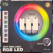 HU Premium 18-Inch Ring Light with 3 Phone Stands & Dual USB Ports - 2