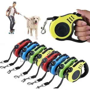 Durable Heavy Duty Retractable Pet Leash with Ergonomic Grip