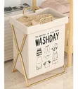 Large Capacity Double Compartment Laundry Basket - 2