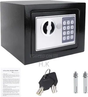 Electronic Digital Safe Box with Keypad and Key Lock
