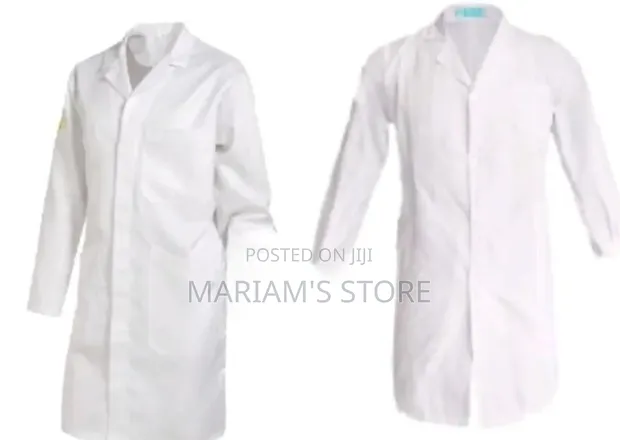 Highliving White Unisex Lab Coat for Students - 1