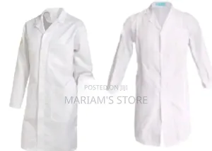 Highliving White Unisex Lab Coat for Students