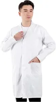 Highliving White Unisex Lab Coat for Students - 2