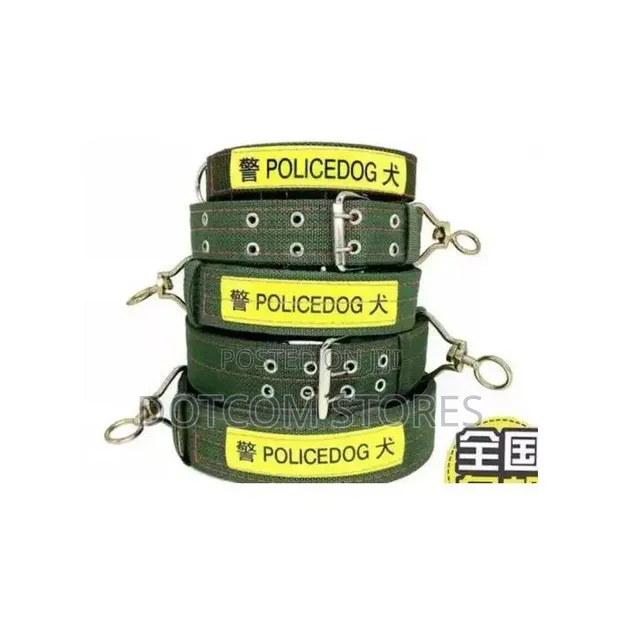 Heavy-Duty Nylon "Police Dog" Tactical Collar - 1