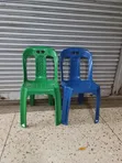 Pacific Indoor/Outdoor Fanback Plastic Chairs - 1