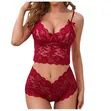 Women's 2pc Lingerie Set with Adjustable Strap - 2
