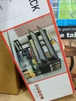 Black Double-Layer Dish Rack with Flip-Up Cabinet Doors - 4