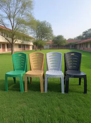 Dowel-Leg Plastic Chairs (Indoor/Outdoor)