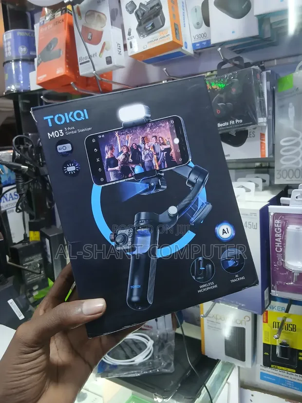 Tokqi M03 3-Axis Gimbal with AI Phone Stabilizer - 1