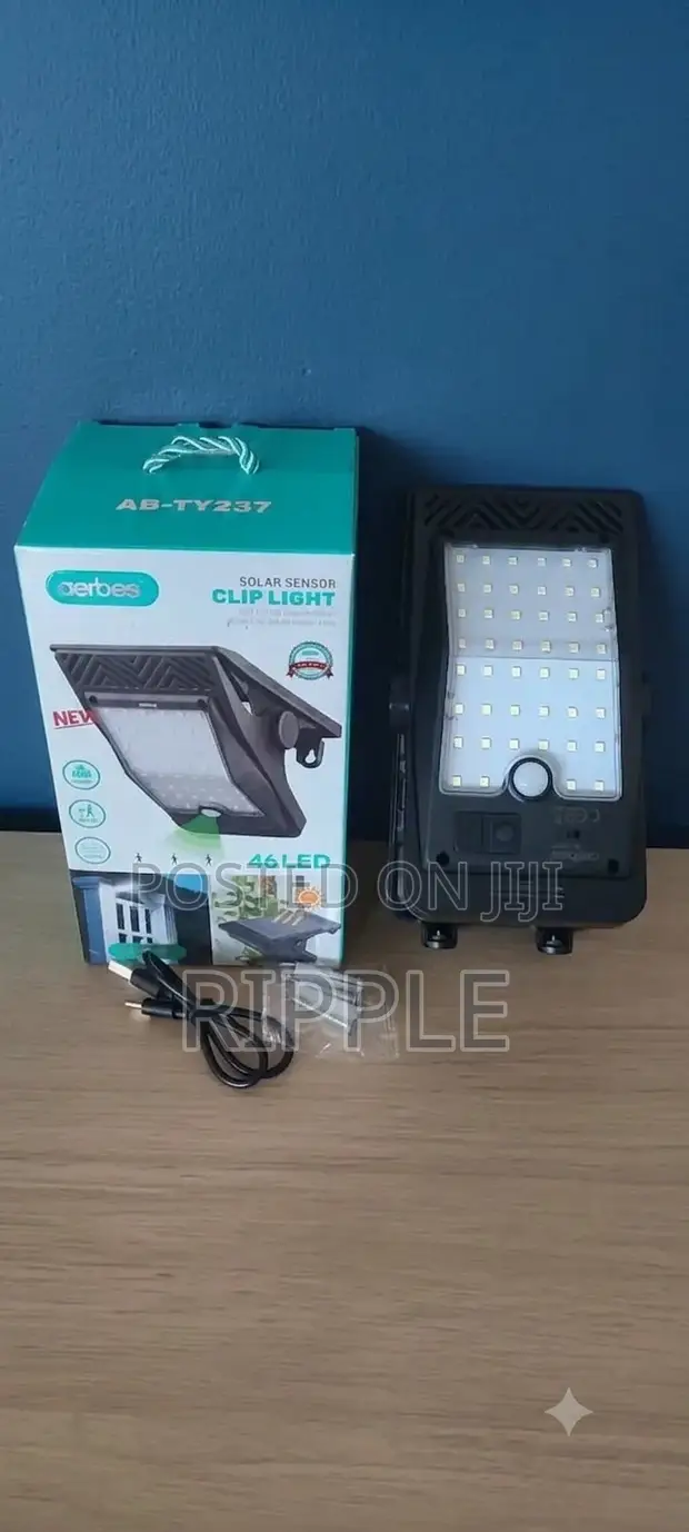 AERBES AB-TY237 46 LED Solar Motion Sensor Clip Light - 1