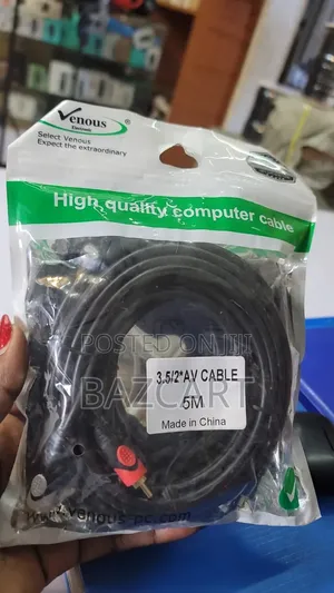 Brand New Aux to AV Cable - 5m