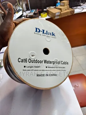 D-Link Cat6 Outdoor Waterproof Network Cable Roll (305m)