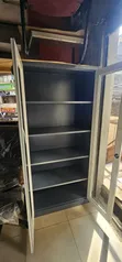 Grey & White Full Glass Executive Office Cabinet - 2