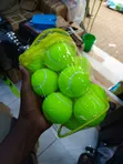 12 Bright Green Training Tennis Balls - 1