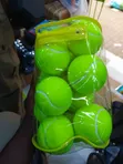 12 Bright Green Training Tennis Balls - 3