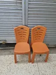 Contour Outdoor Plastic Chairs (Brown) - 2