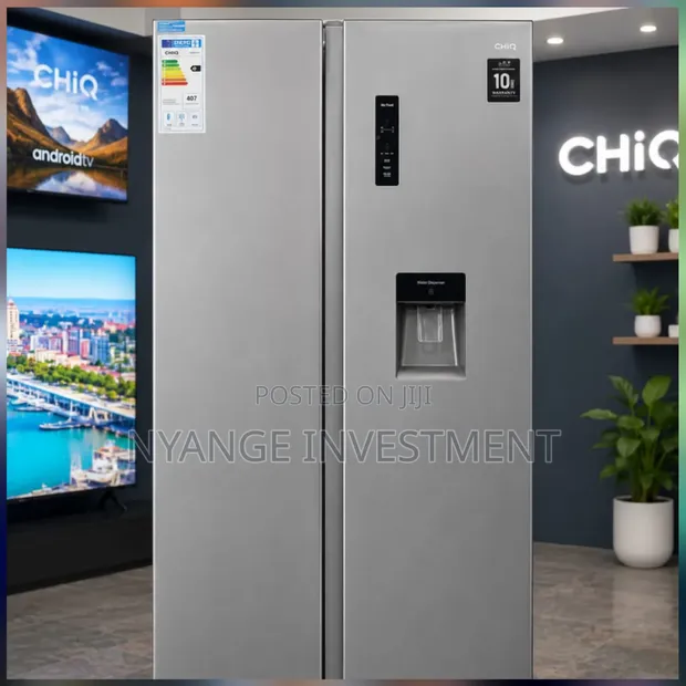 Chiq 560L Double Door Refrigerator with Water Dispenser - 1