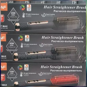 Raf Brand Hair Straightener Brush 45W